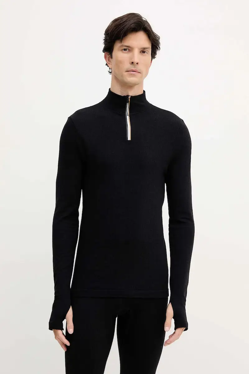 felpa con lana colore nero 50544368