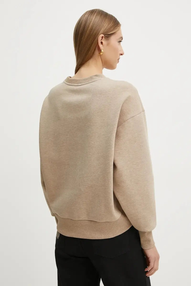 felpa donna colore beige 50534558 miniatura 3