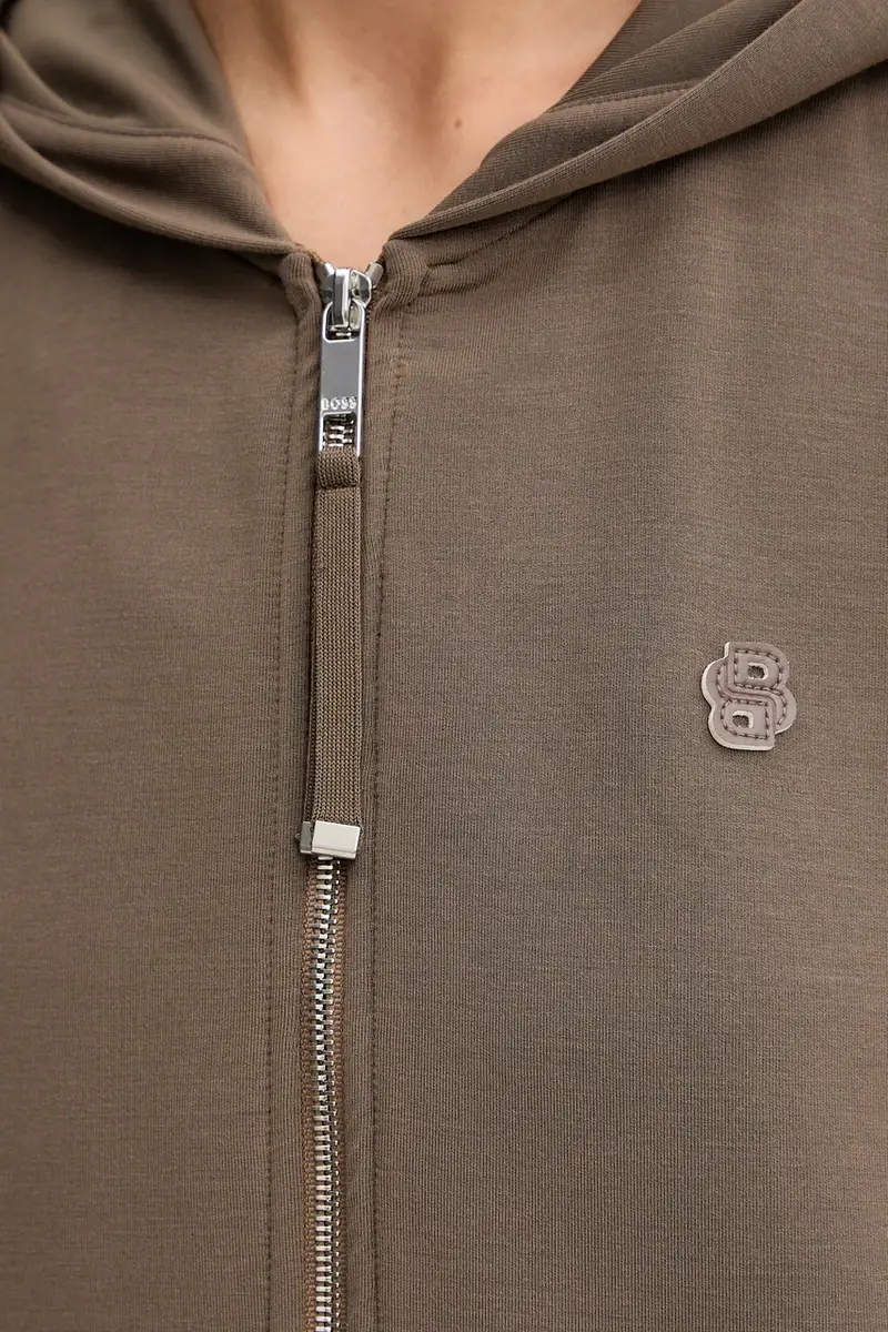 felpa donna colore marrone con cappuccio 50548731 miniatura 5