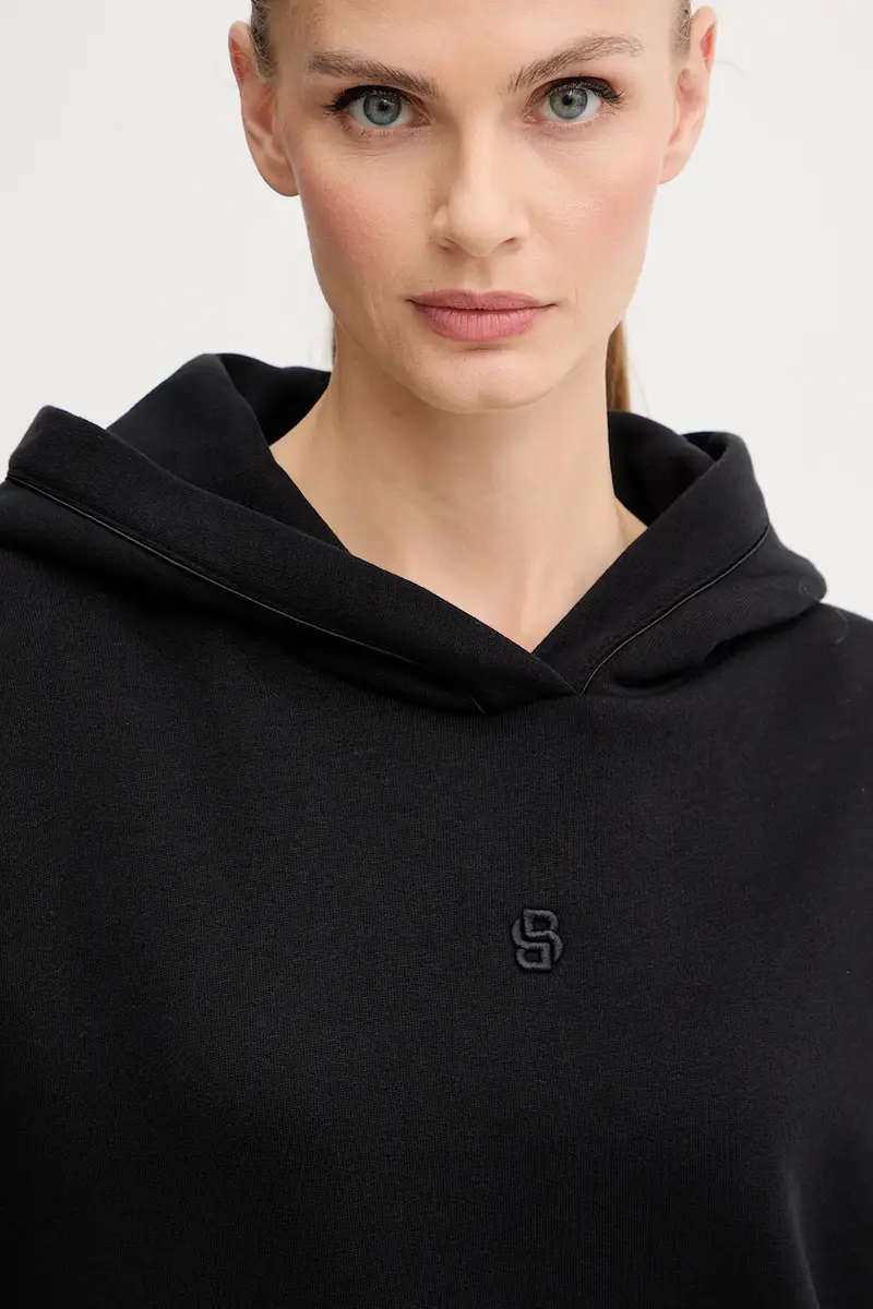 felpa donna colore nero con cappuccio 50550339 miniatura 4