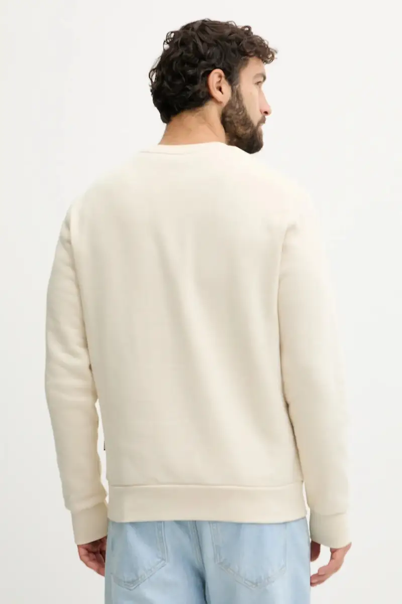 felpa in cotone uomo colore beige 50549283 miniatura 3