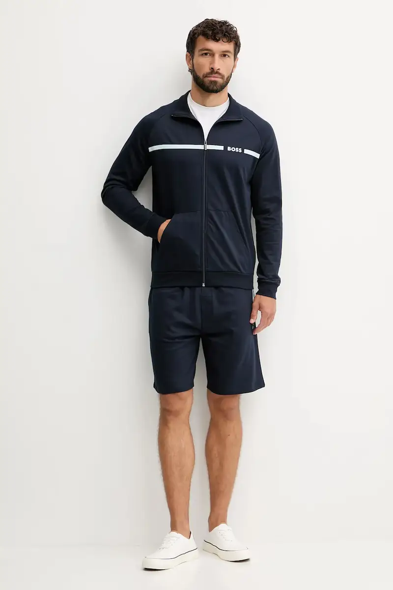 felpa in cotone uomo colore blu navy 50550561 miniatura 2