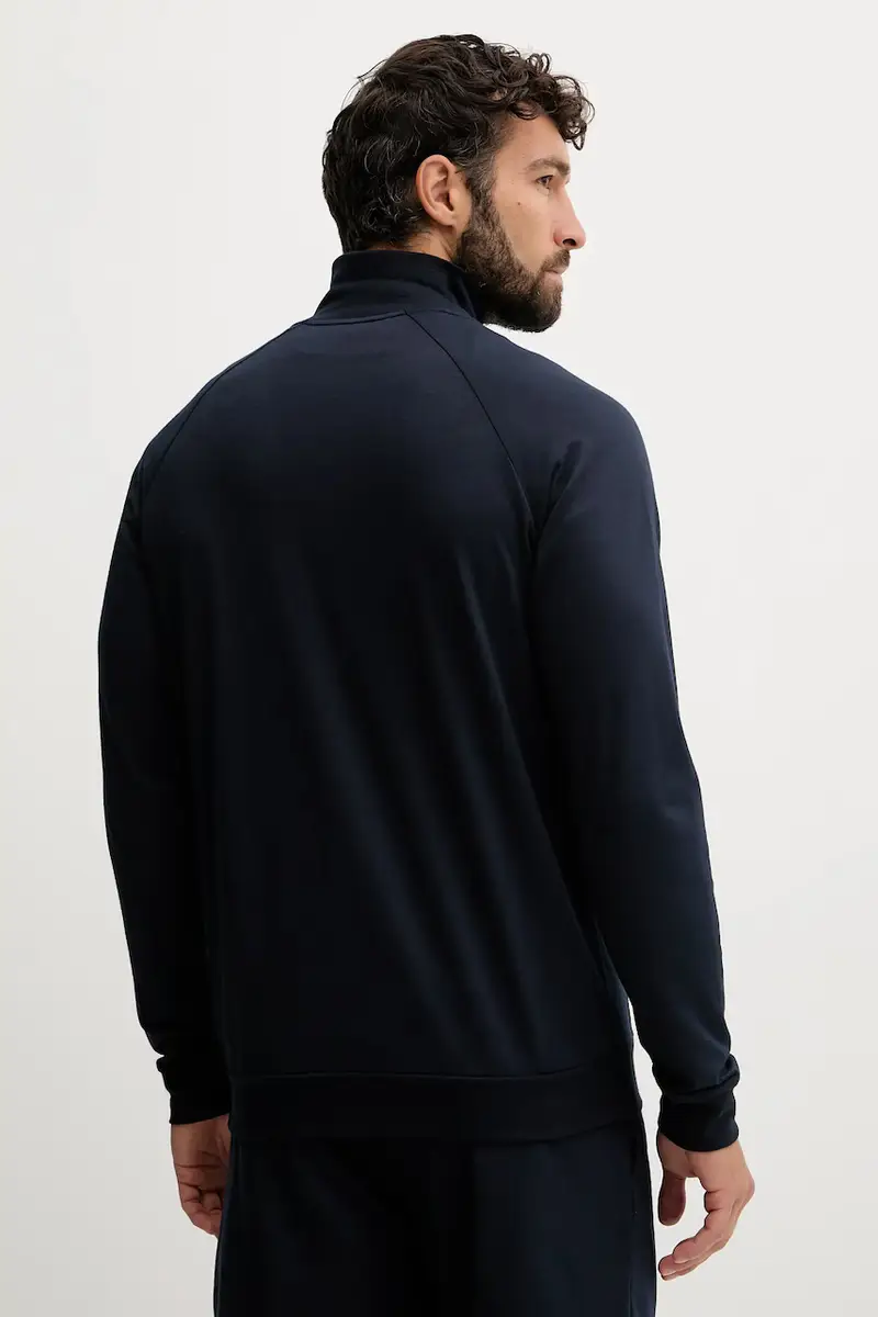 felpa in cotone uomo colore blu navy 50550561 miniatura 3