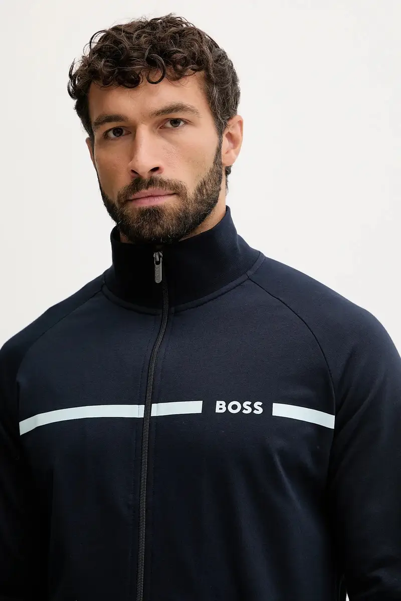 felpa in cotone uomo colore blu navy 50550561 miniatura 4