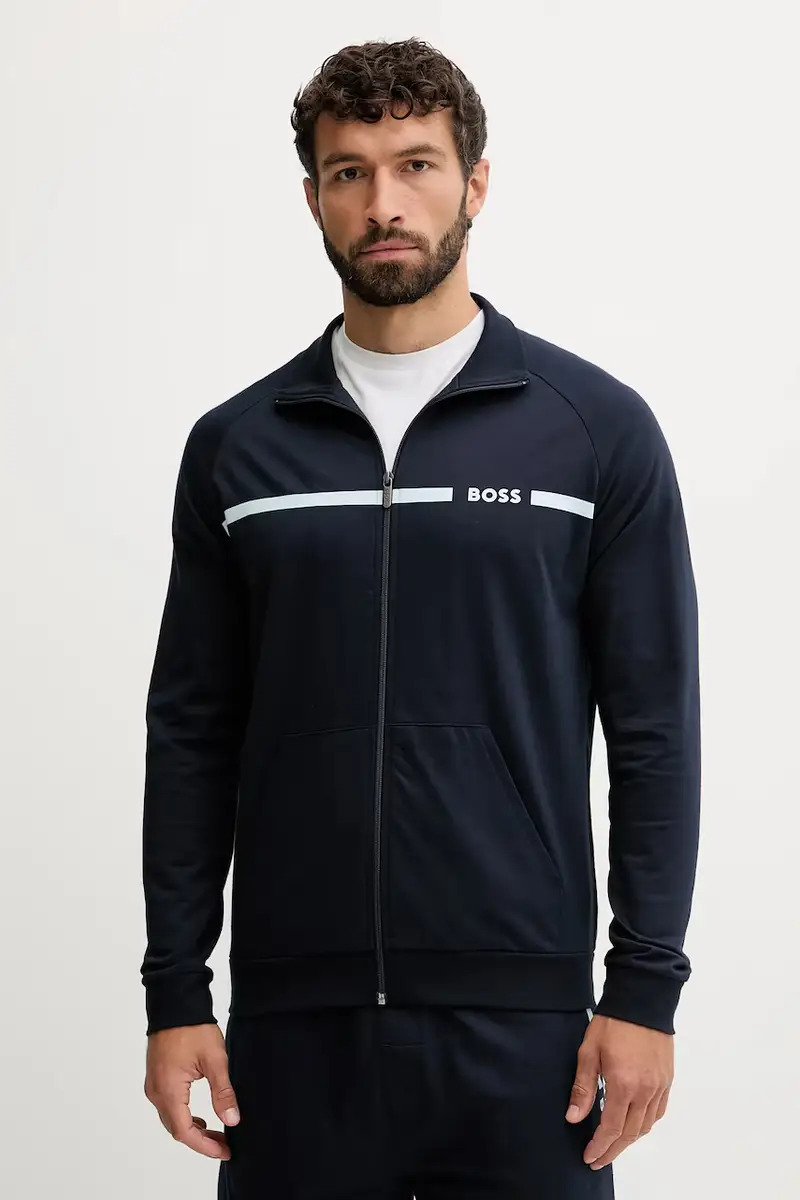 felpa in cotone uomo colore blu navy 50550561