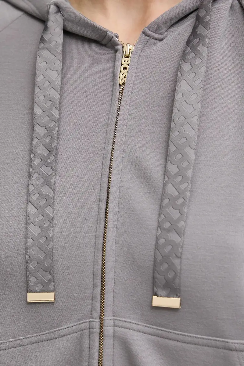 felpa lounge colore grigio con cappuccio 50535842 miniatura 5