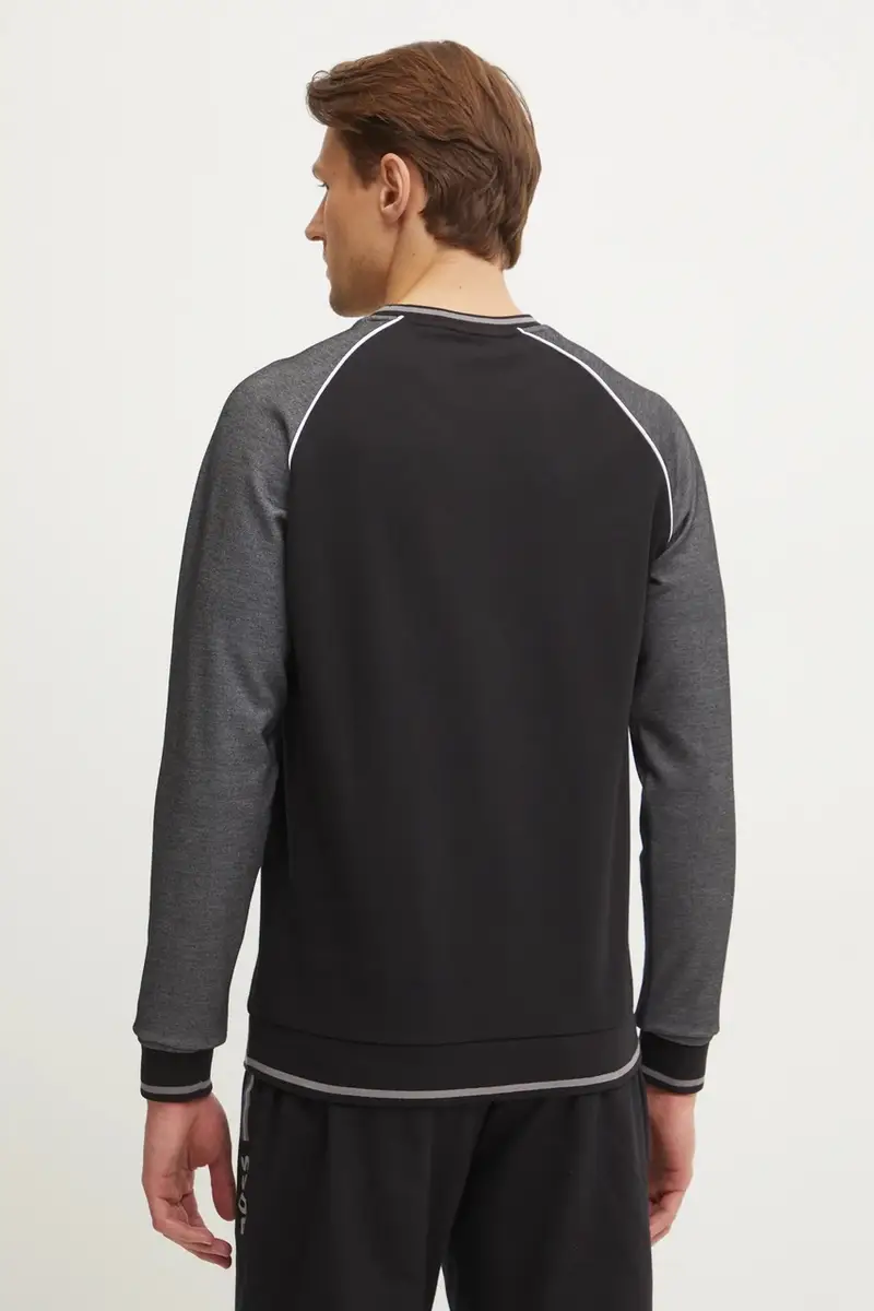 felpa lounge colore nero con applicazione 50535836 miniatura 3