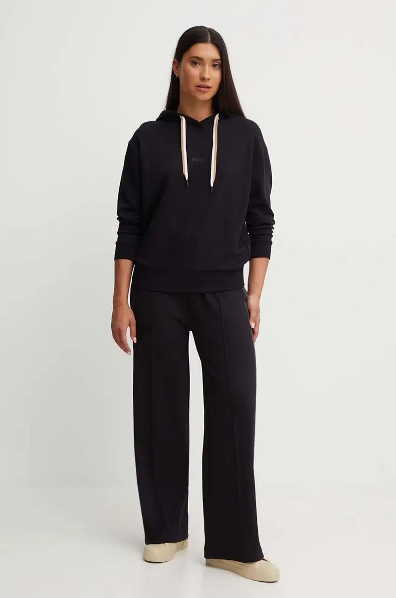 felpa lounge colore nero con cappuccio 50524760 miniatura 2