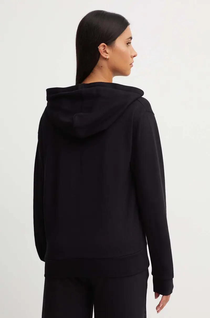 felpa lounge colore nero con cappuccio 50524760 miniatura 3