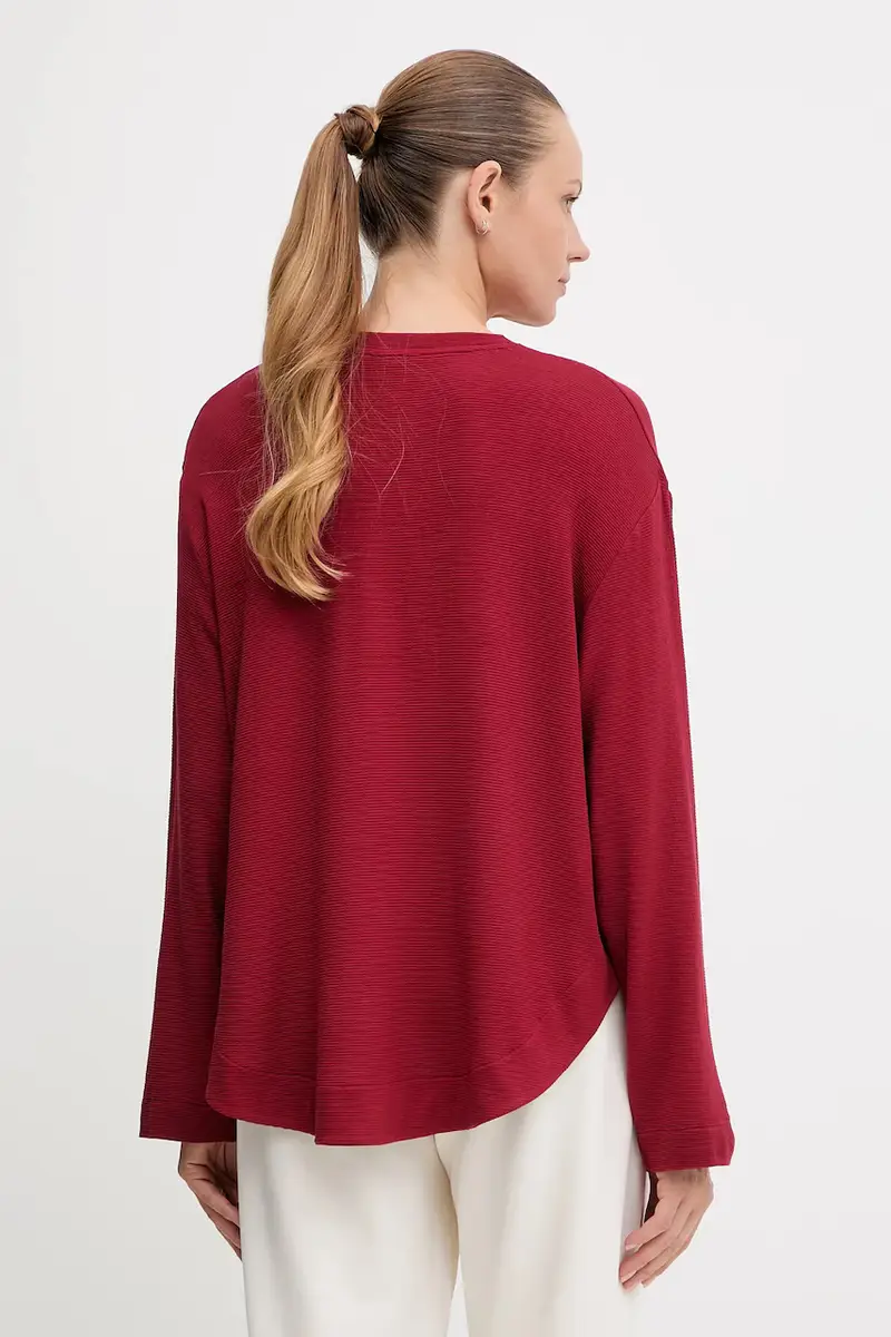 felpa lounge donna colore granata 50535769 miniatura 3