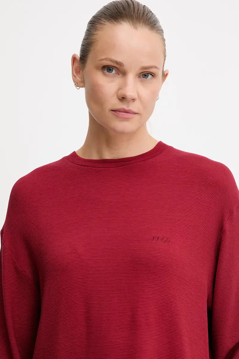 felpa lounge donna colore granata 50535769 miniatura 4