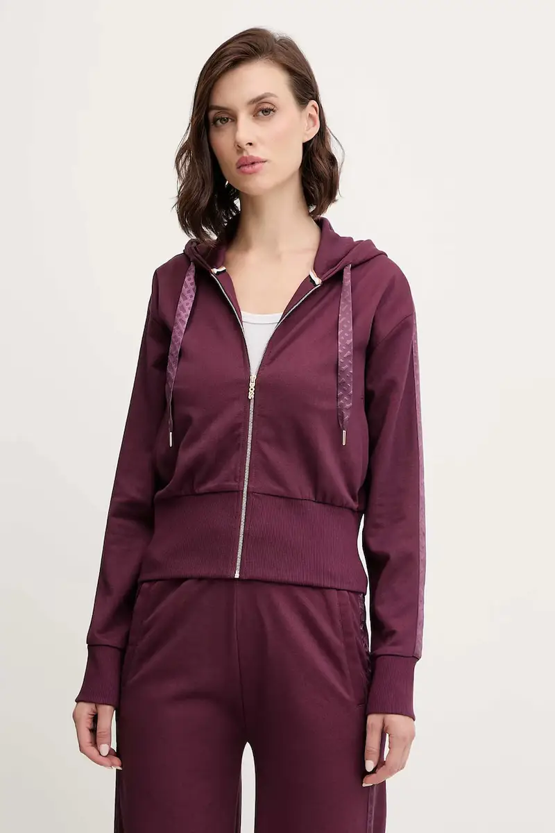 felpa lounge donna colore rosa con cappuccio 50545635 Violetto