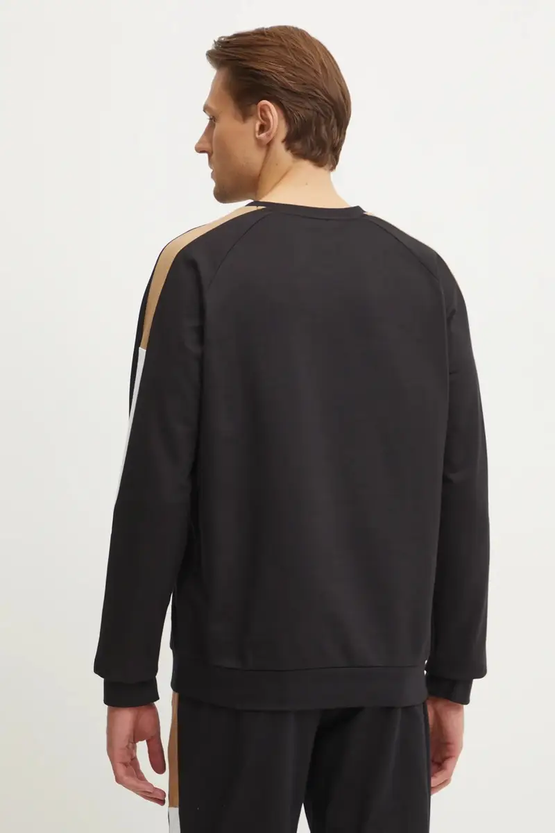 felpa lounge in cotone colore nero 50535787 miniatura 3