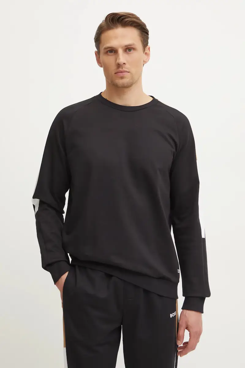 felpa lounge in cotone colore nero 50535787