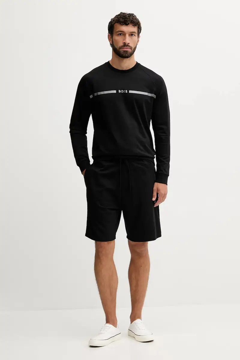 felpa lounge in cotone uomo colore nero 50550560 miniatura 2