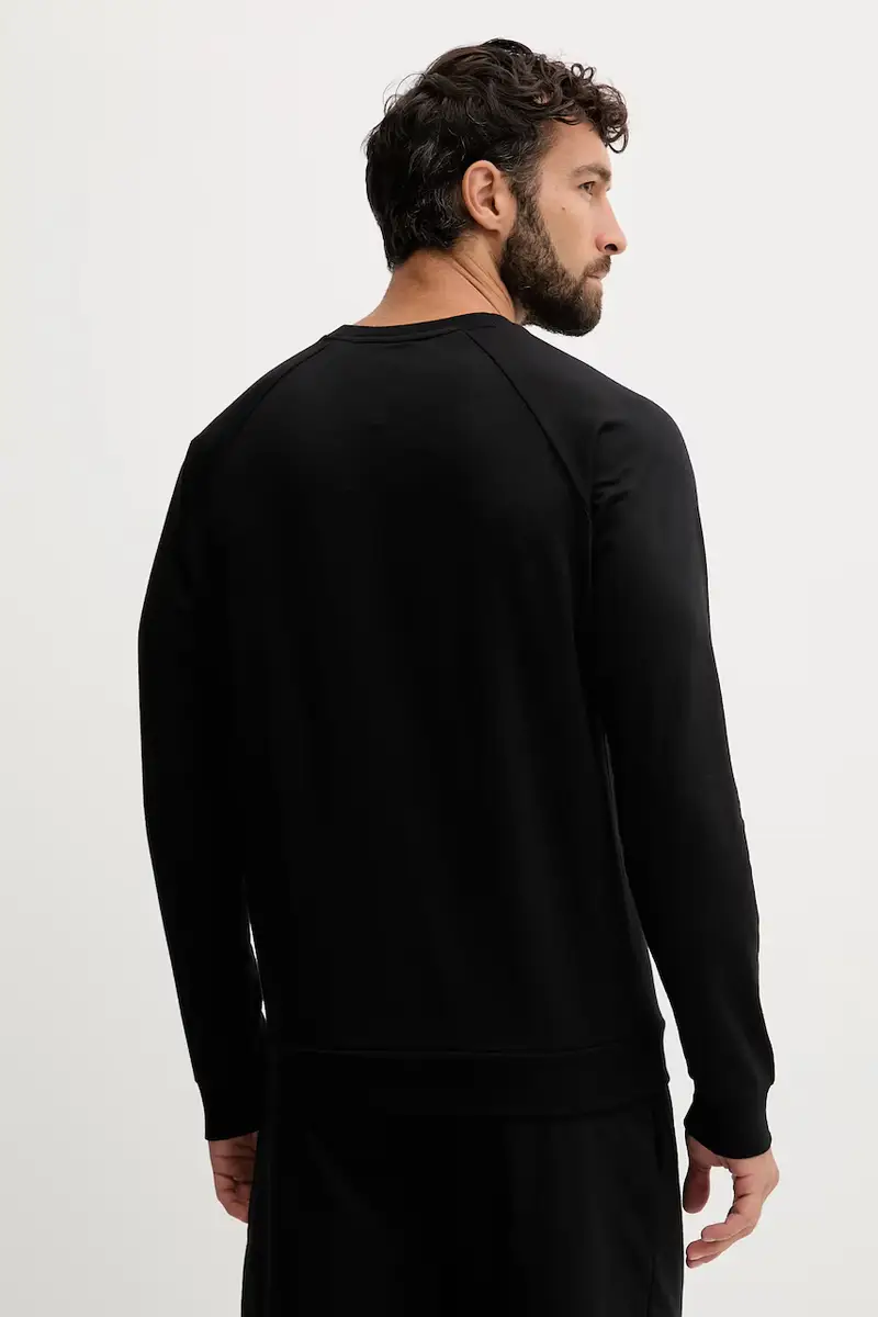 felpa lounge in cotone uomo colore nero 50550560 miniatura 3