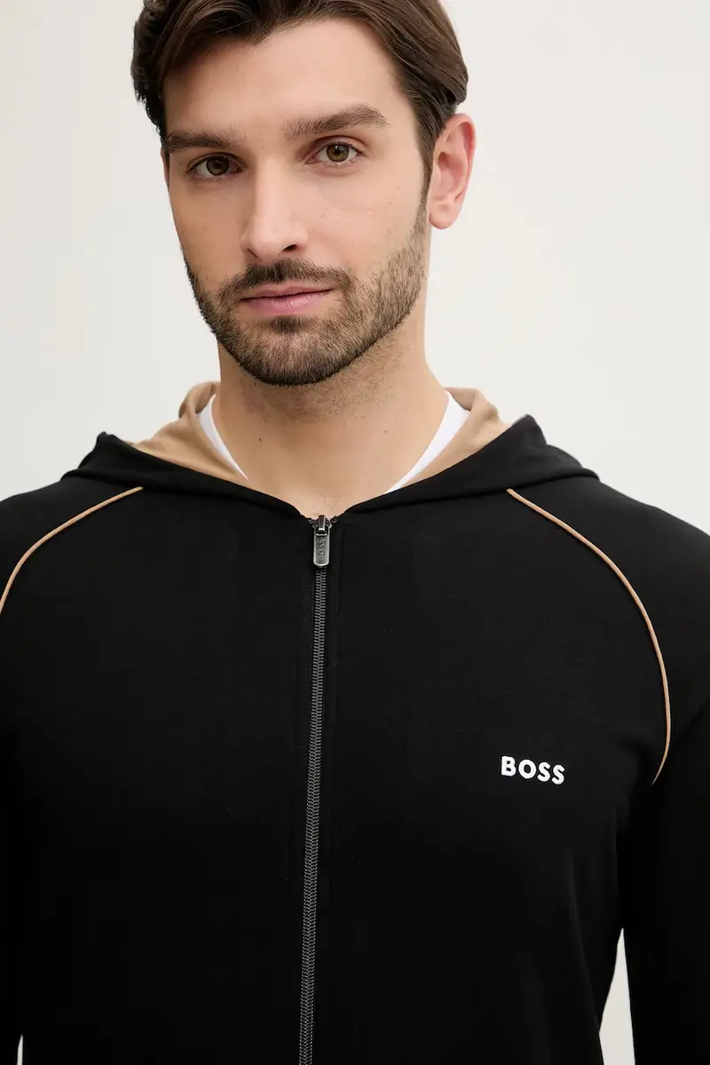 felpa lounge Mix&Match Jacket H Nero miniatura 4