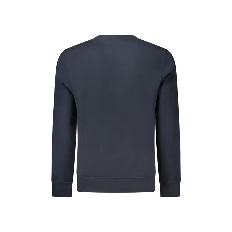 Boss Felpa Uomo Blu con Ricamo miniatura 2