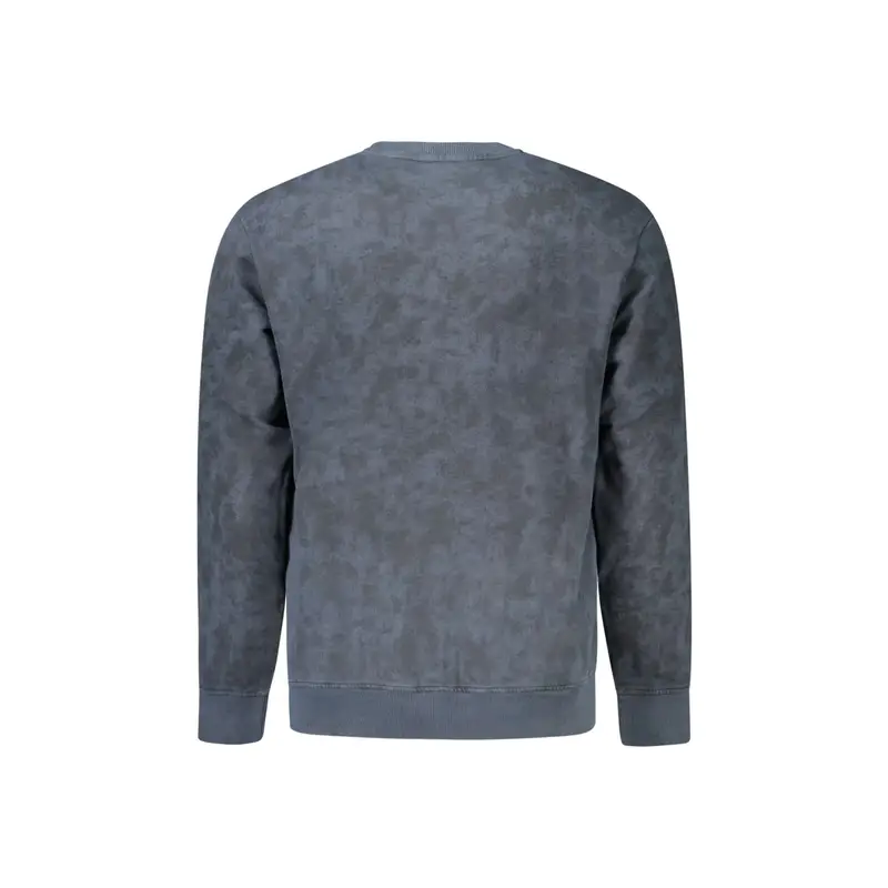 Boss Felpa Uomo Blu con Ricamo miniatura 2