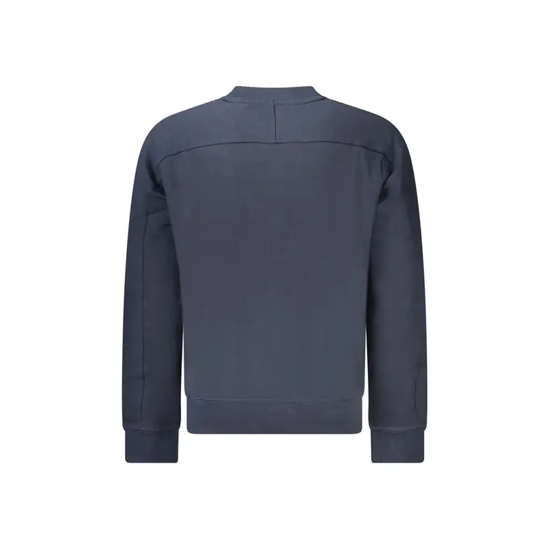 Boss Felpa a Maniche Lunghe Uomo Blu con Ricamo miniatura 2