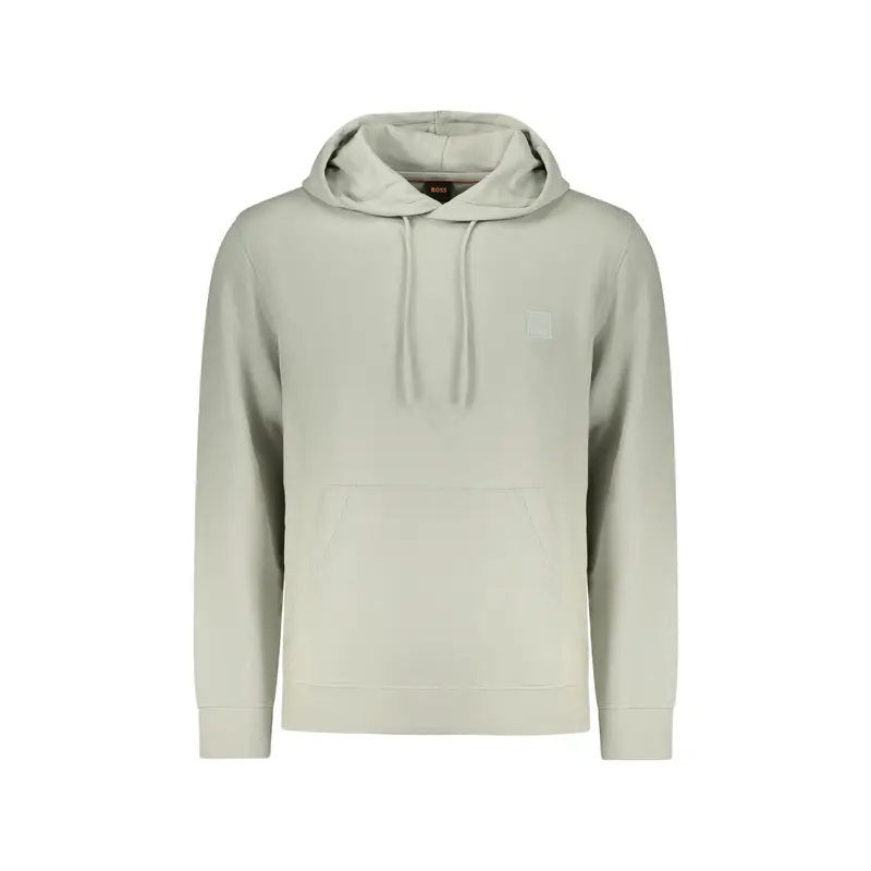 Felpa Maniche Lunghe Uomo Grigia Ricamo Grigio