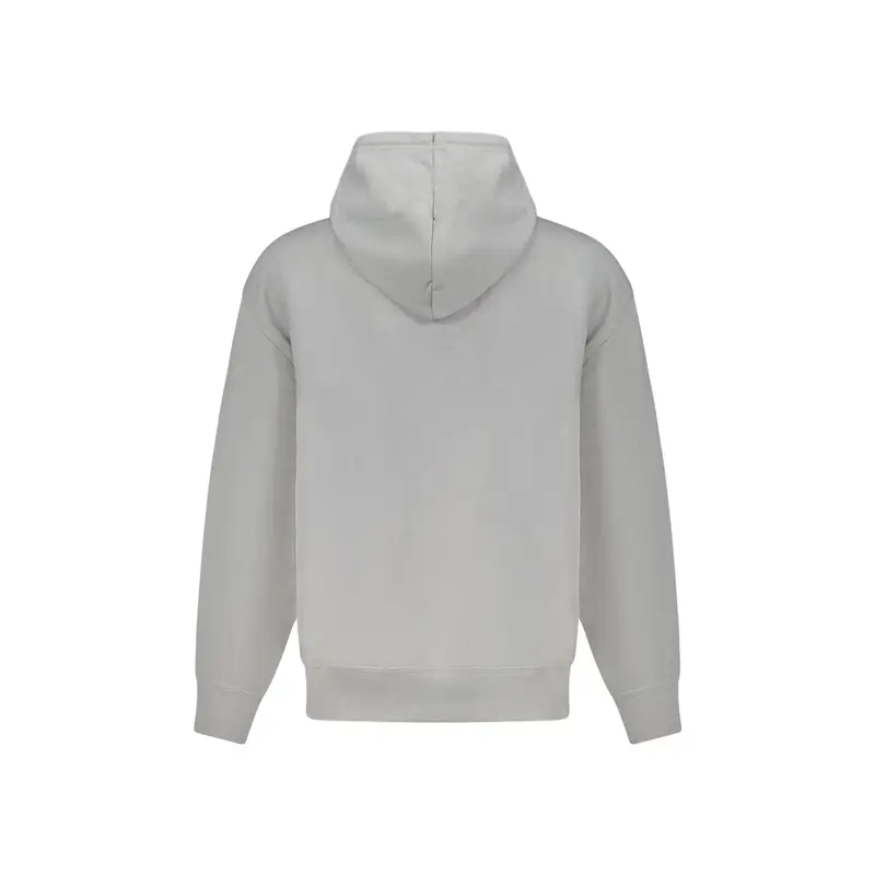 Boss Felpa Maniche Lunghe Uomo Grigia con Logo miniatura 2