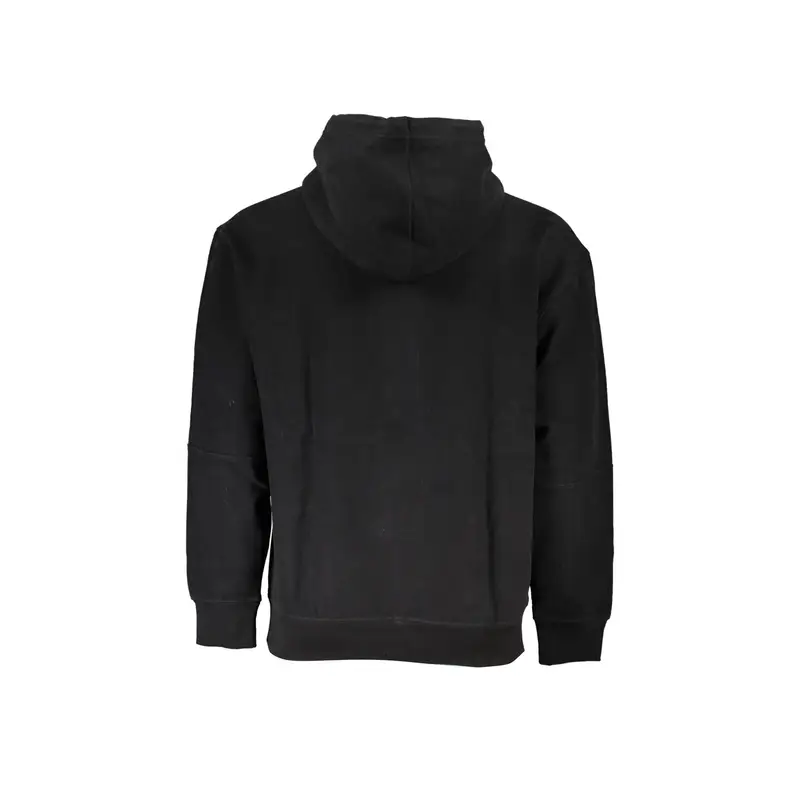 Felpa Maniche Lunghe Uomo Nera Logo Nero miniatura 2