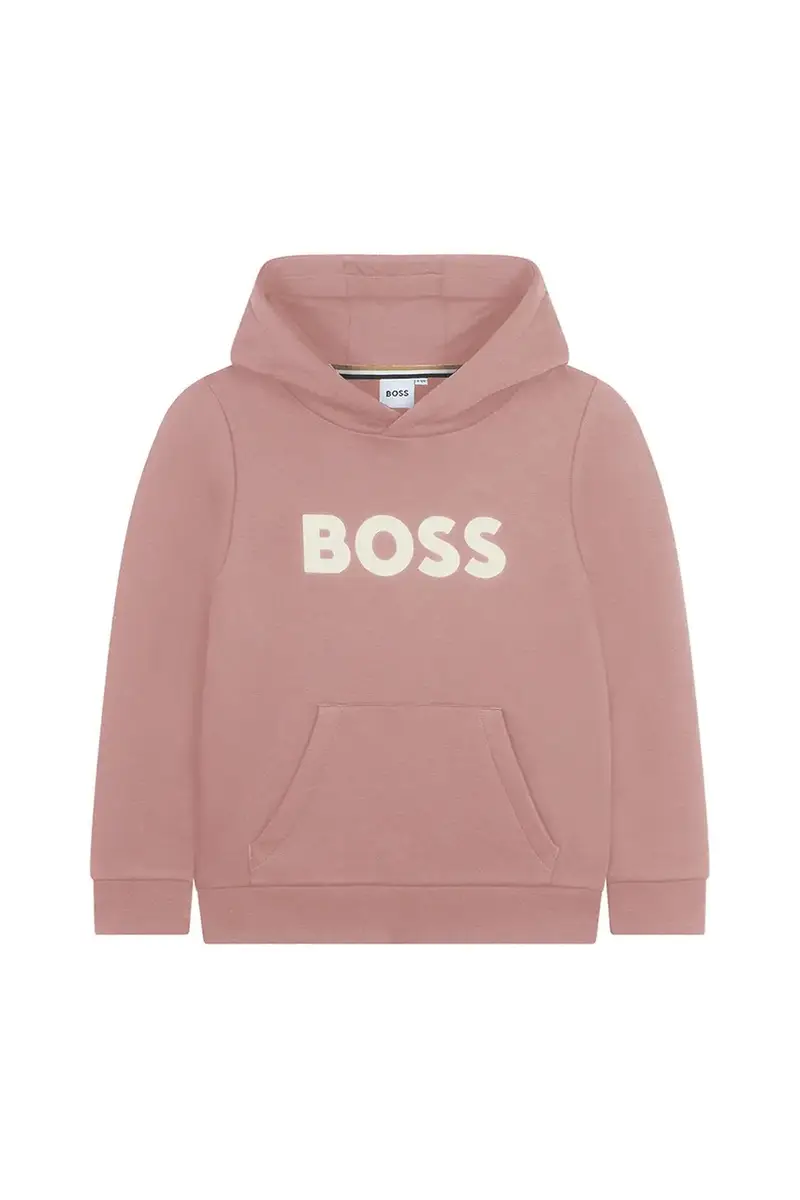 felpa per bambini colore arancione con cappuccio J52351 miniatura 2