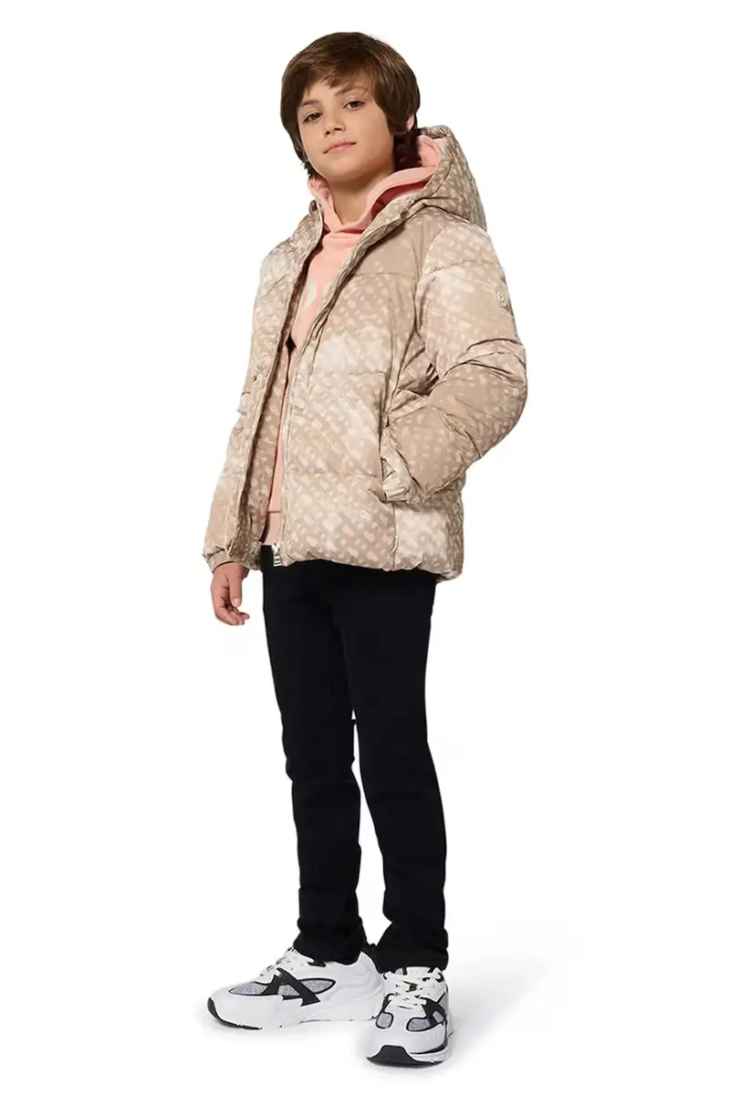 felpa per bambini colore arancione con cappuccio J52351 miniatura 3