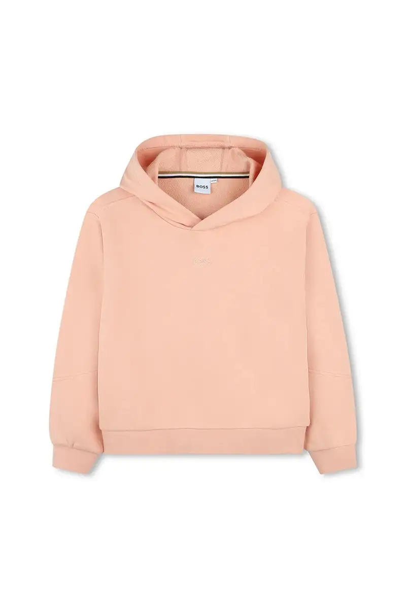 felpa per bambini colore arancione con cappuccio J52423 miniatura 2