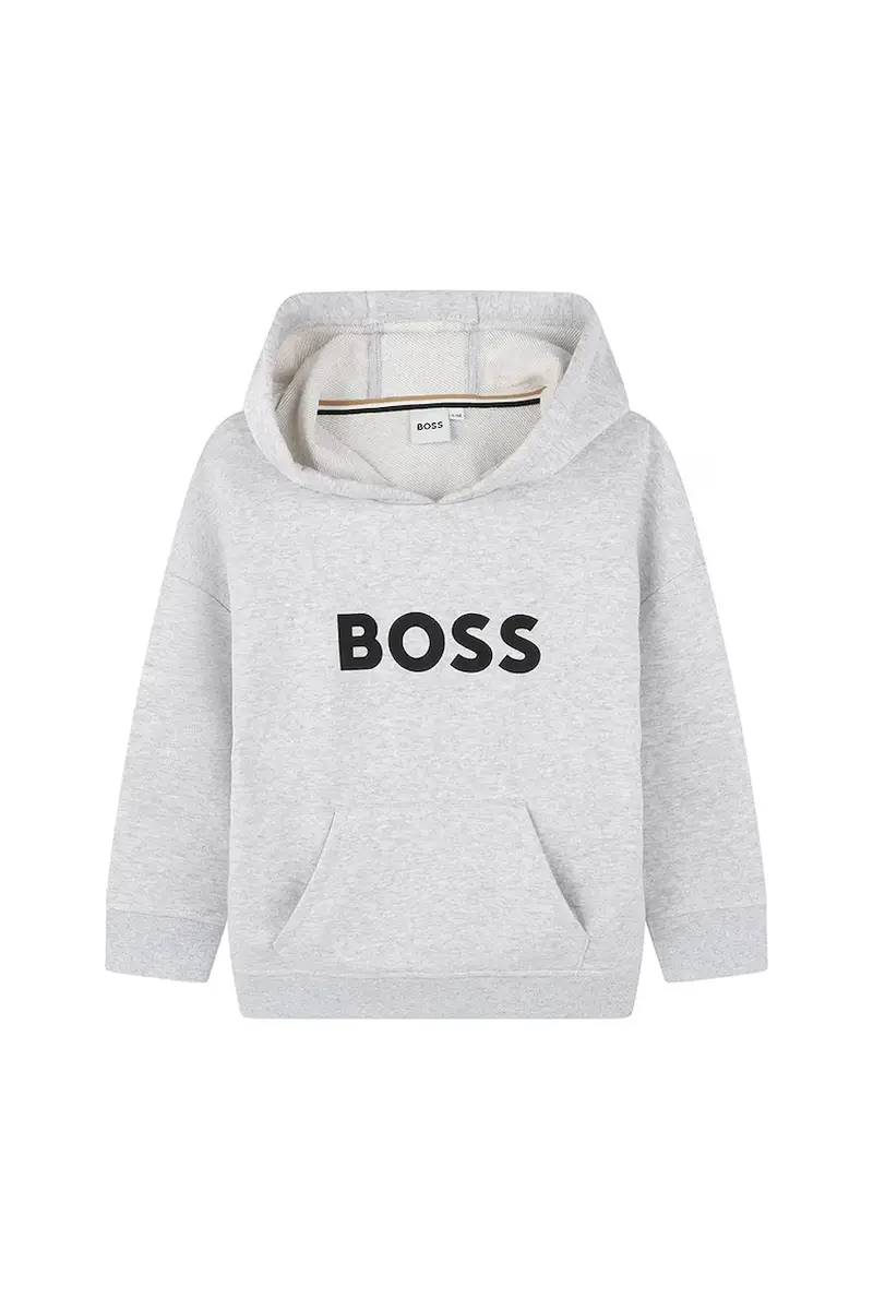 felpa per bambini colore grigio con cappuccio J52351