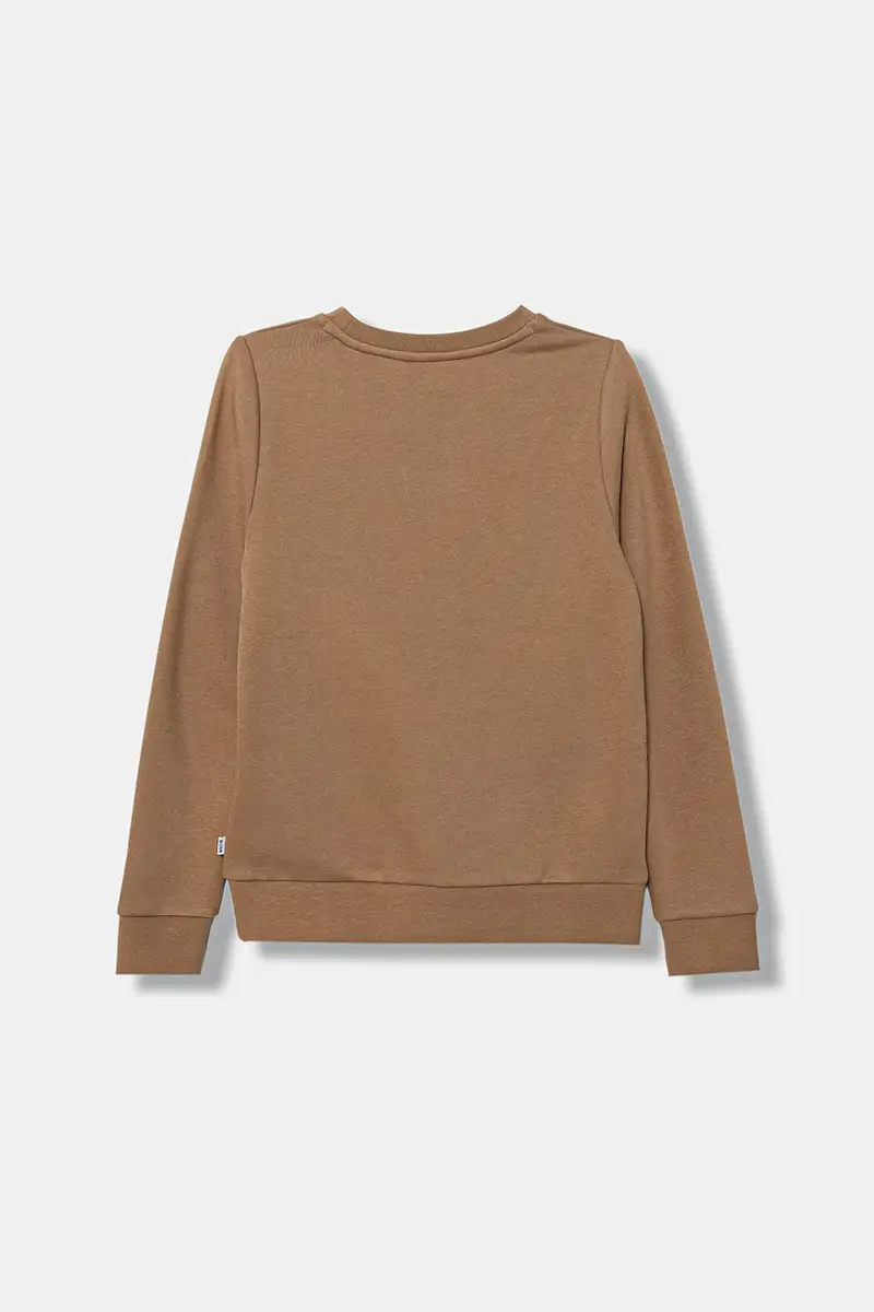 felpa per bambini colore marrone J52348 miniatura 2