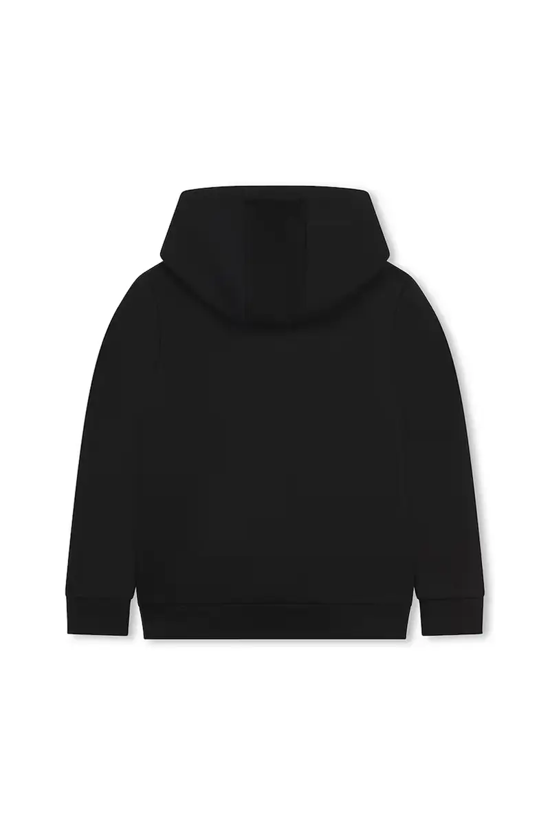 felpa per bambini colore nero con cappuccio J52351 miniatura 2