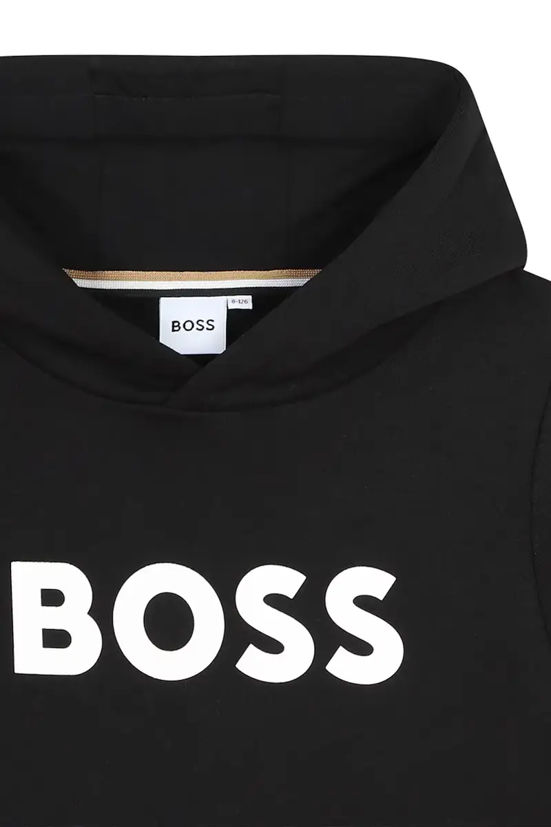 felpa per bambini colore nero con cappuccio J52351 miniatura 3