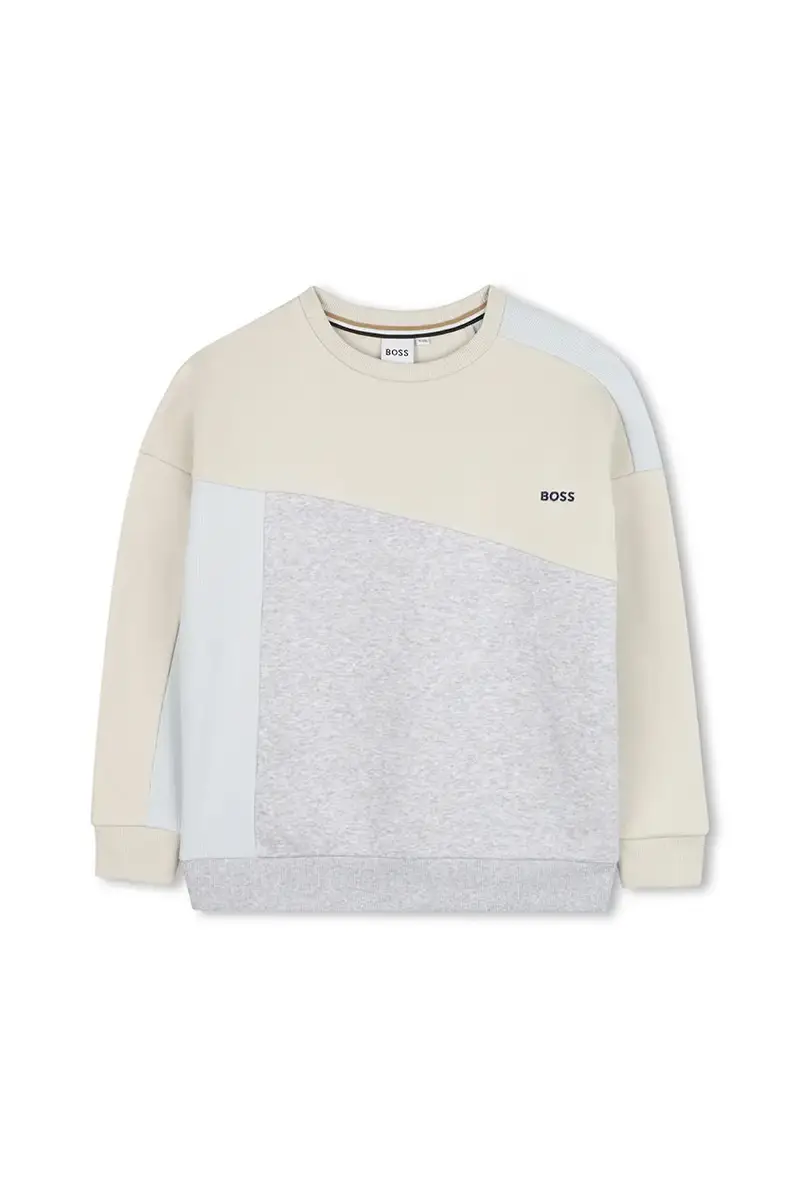 felpa per bambini con cotone colore beige J52352 miniatura 2