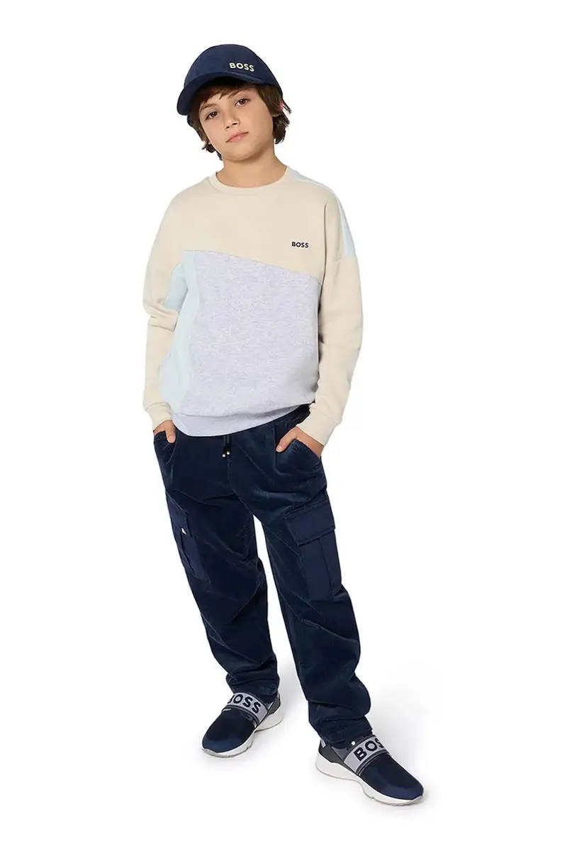 felpa per bambini con cotone colore beige J52352