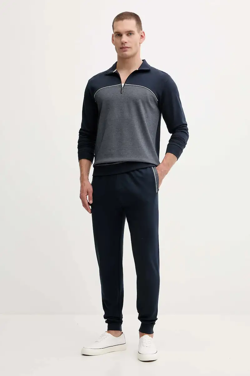 felpa uomo colore blu navy 50545583 miniatura 2