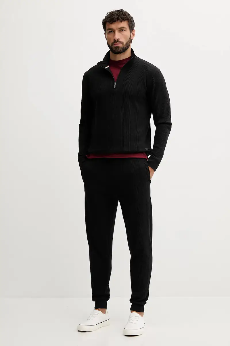 felpa uomo colore blu navy 50545597 Nero miniatura 2