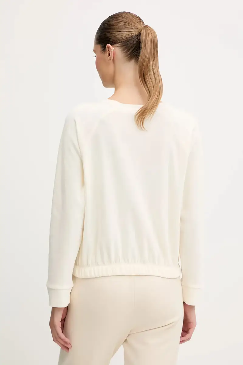 felpa Velour_Sweatshirt donna colore beige 50550724 miniatura 2