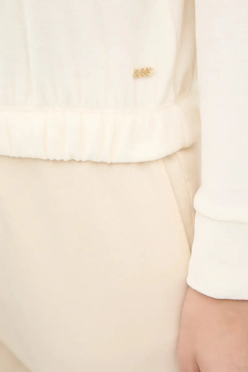 felpa Velour_Sweatshirt donna colore beige 50550724 miniatura 4