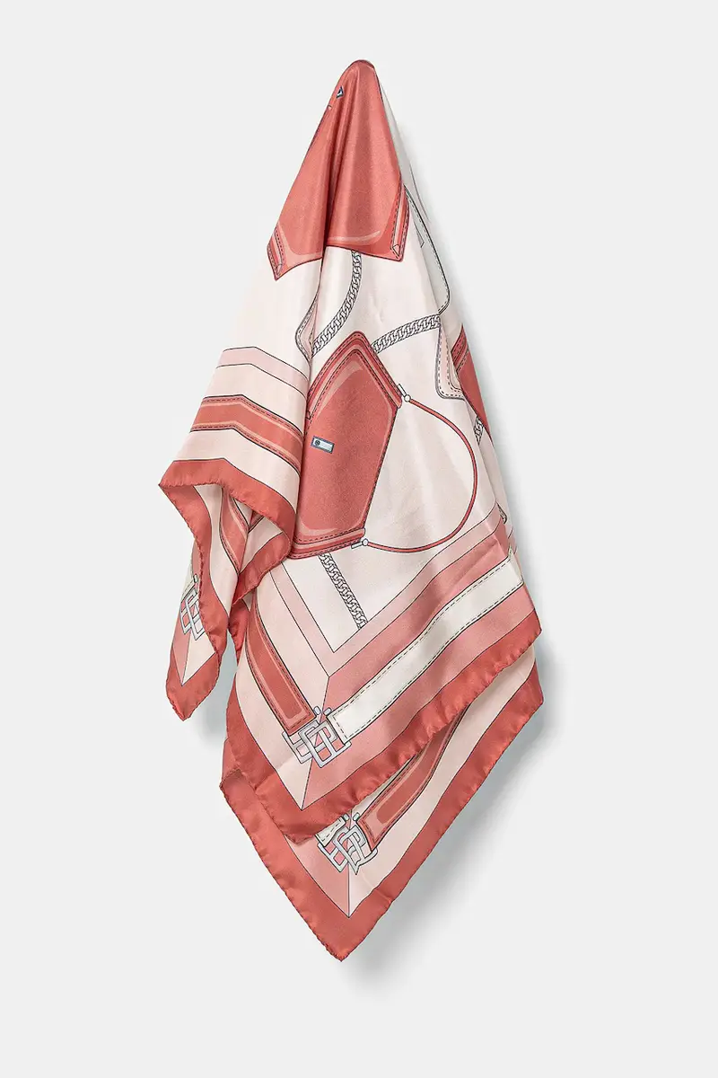 foulard in seta colore rosso 50536118 Rosa