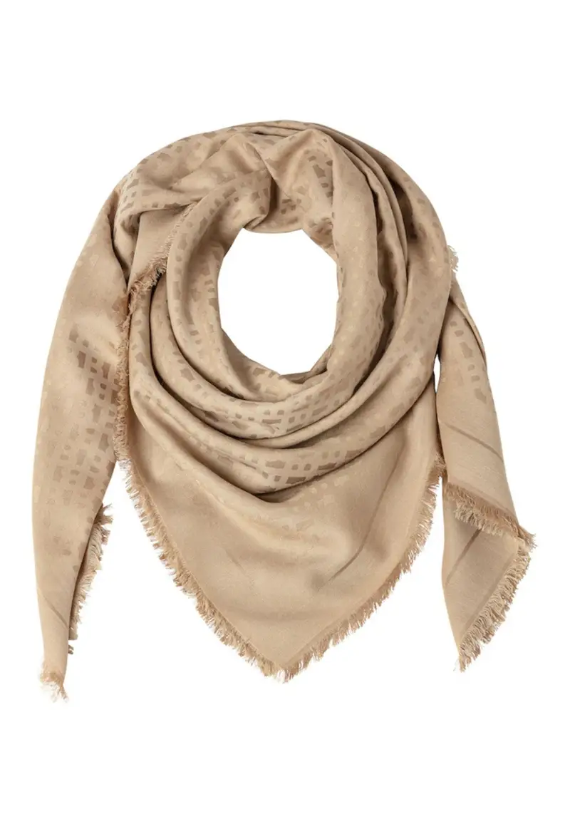 FOULARD LEDONIA_120*120 BEIGE