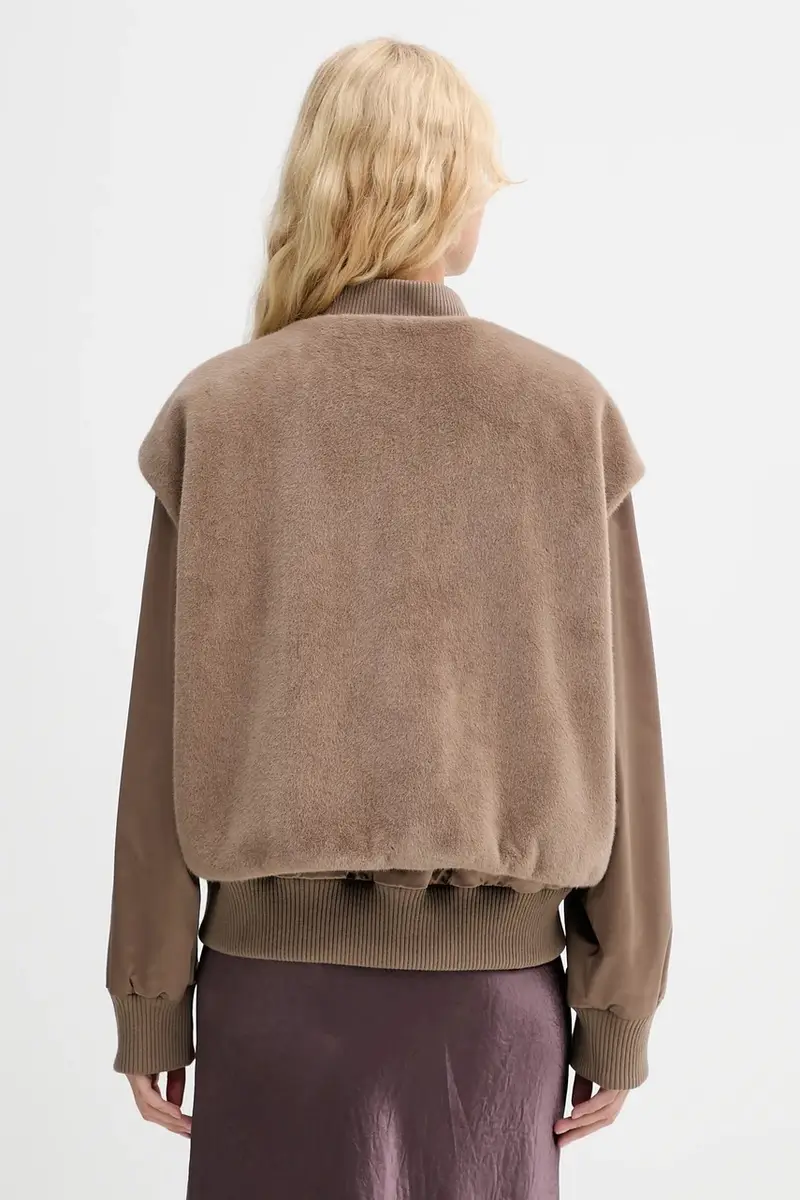 giacca bomber colore marrone 50546846 miniatura 4