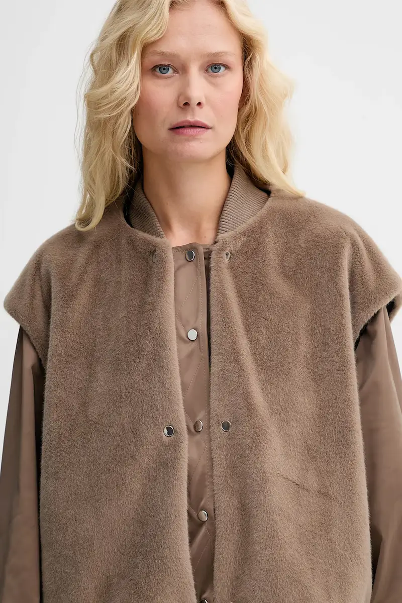 giacca bomber colore marrone 50546846 miniatura 5