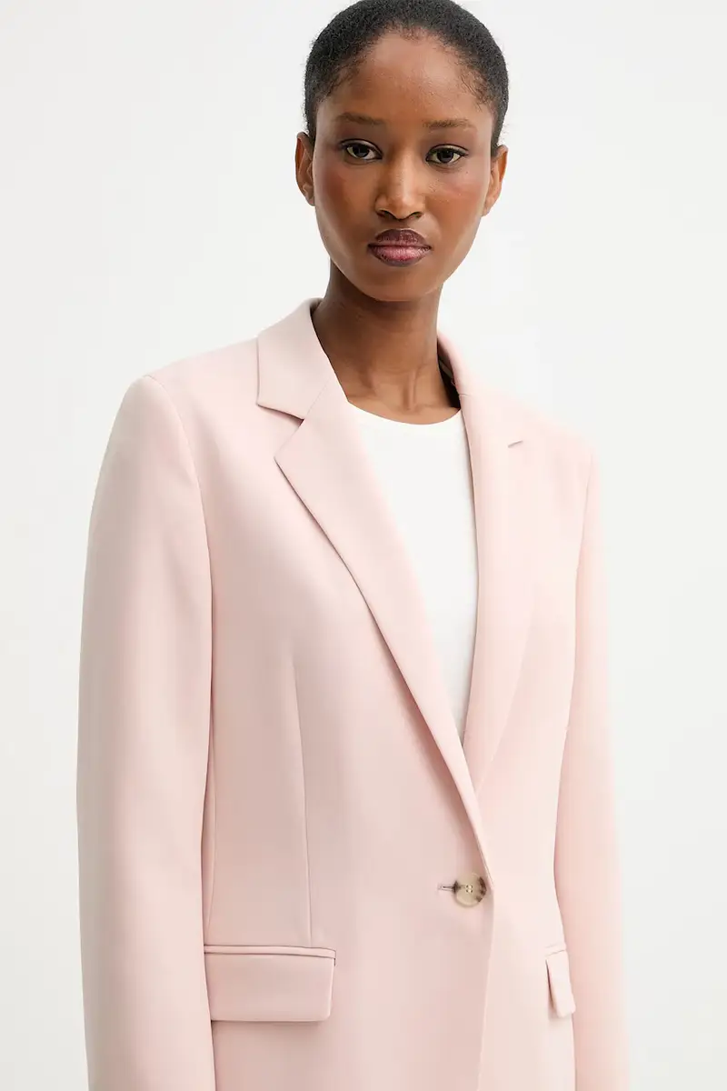 giacca colore rosa Beige miniatura 4