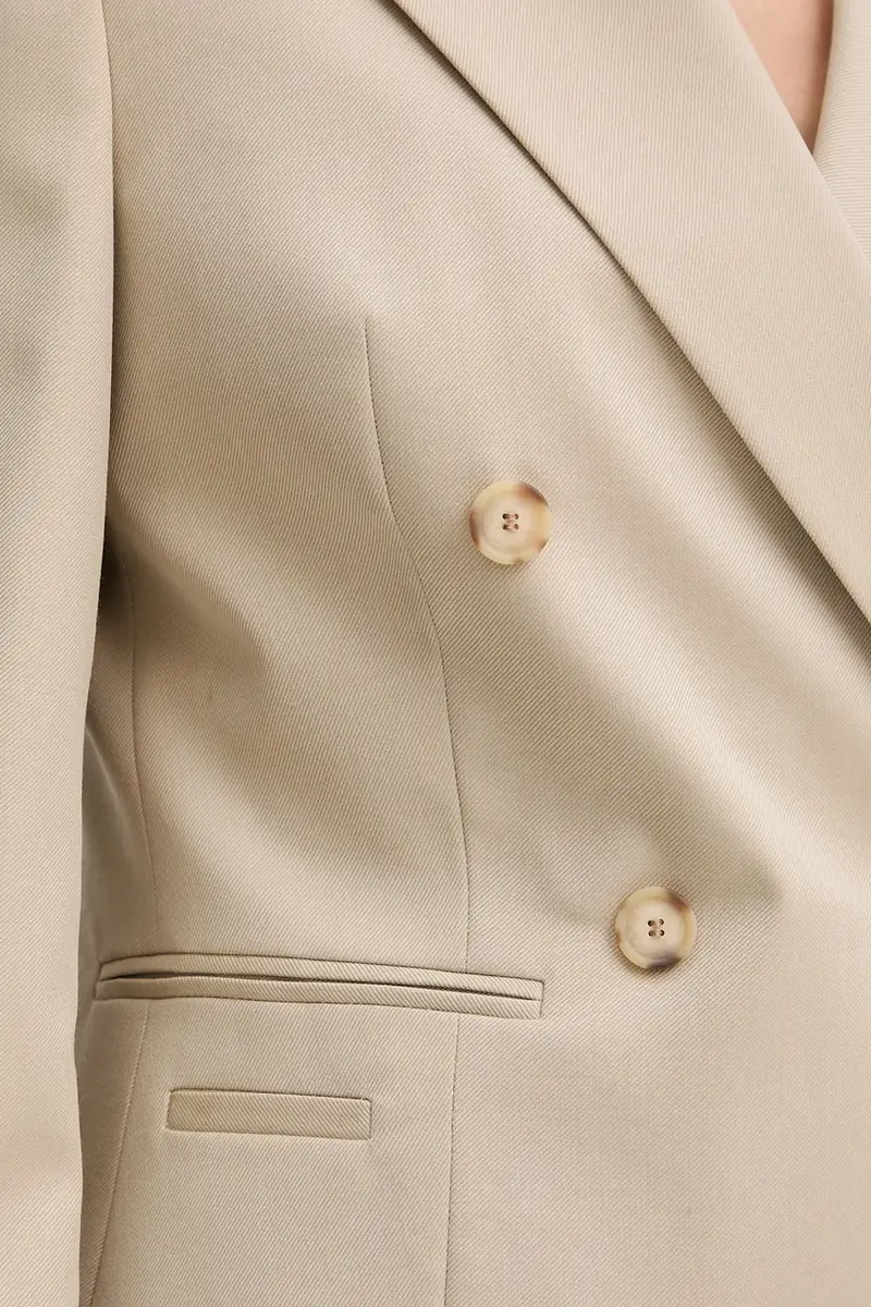 giacca in lana colore beige 50543280 miniatura 5