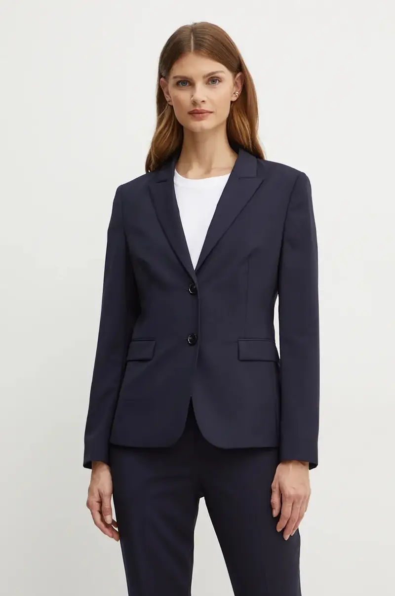 giacca in lana colore blu navy 50490035