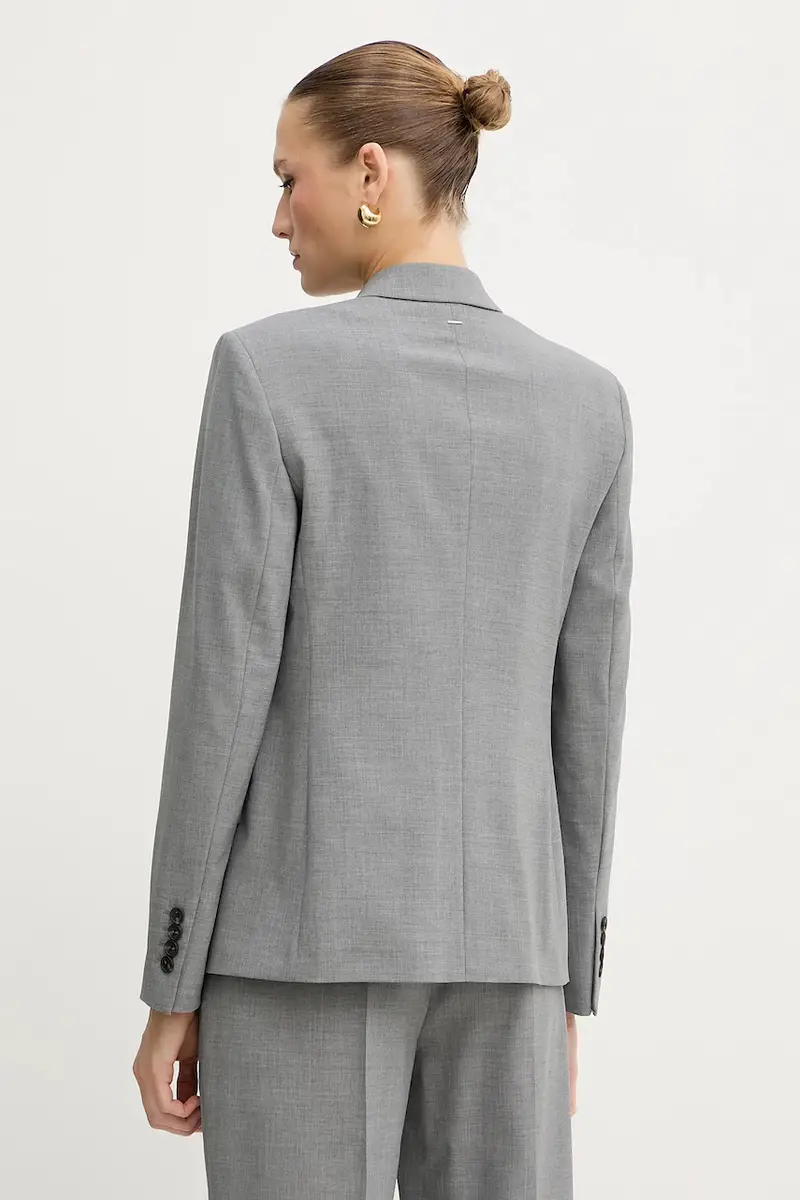 giacca in lana colore grigio 50543302 miniatura 3