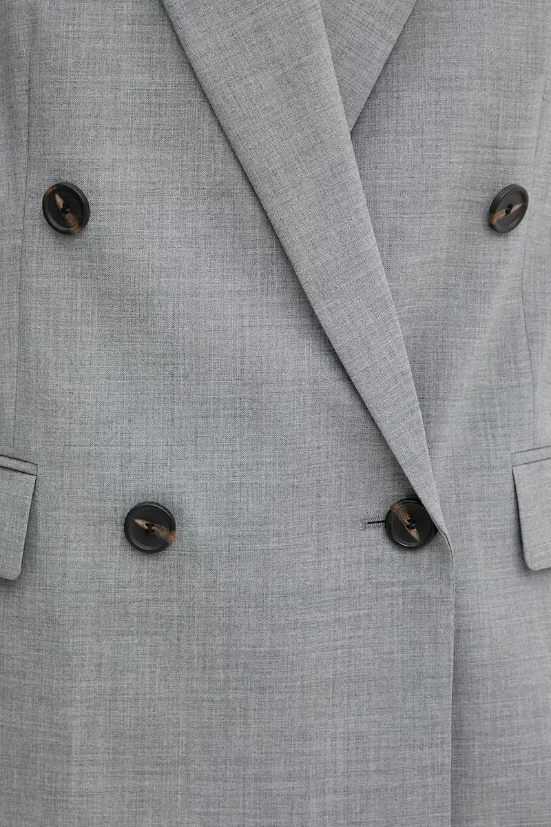 giacca in lana colore grigio 50543302 miniatura 5