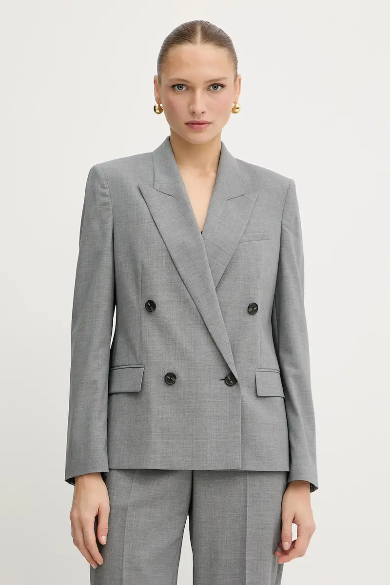 giacca in lana colore grigio 50543302